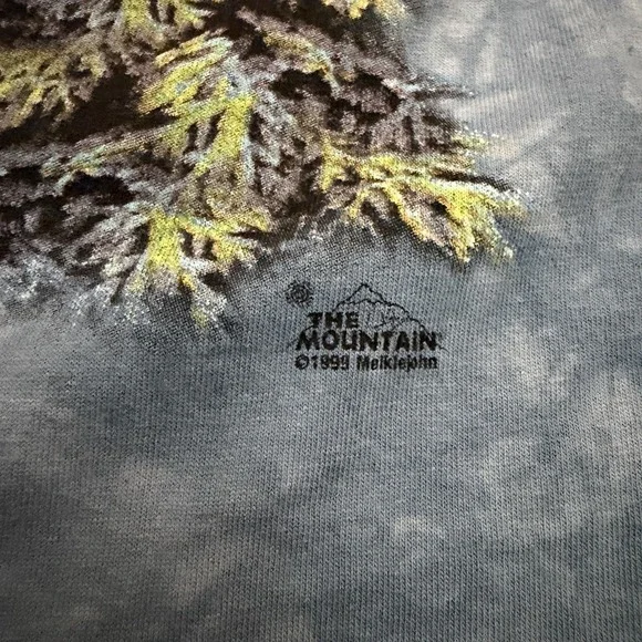 Vintage 90s The Mountain Native American Men Size XL Made USA Eagle Indian Women - Picture 2 of 8